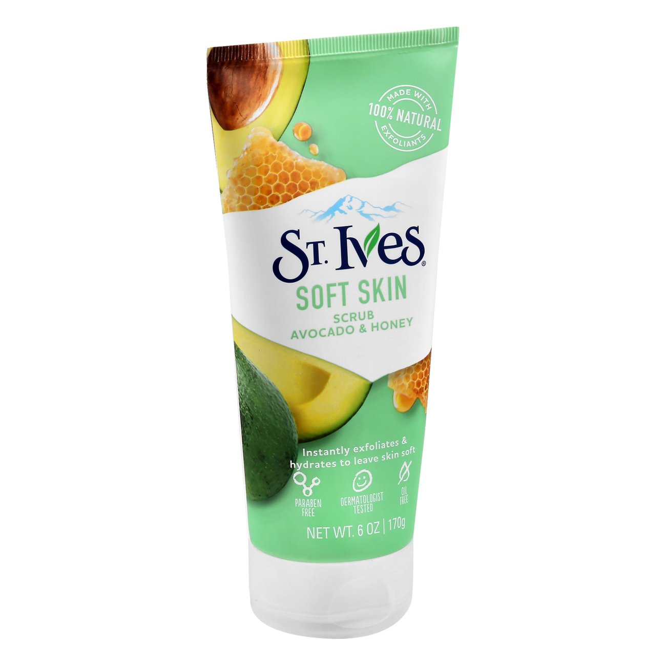 St. Ives Soft Skin Avocado and Honey Face Scrub, 6 oz