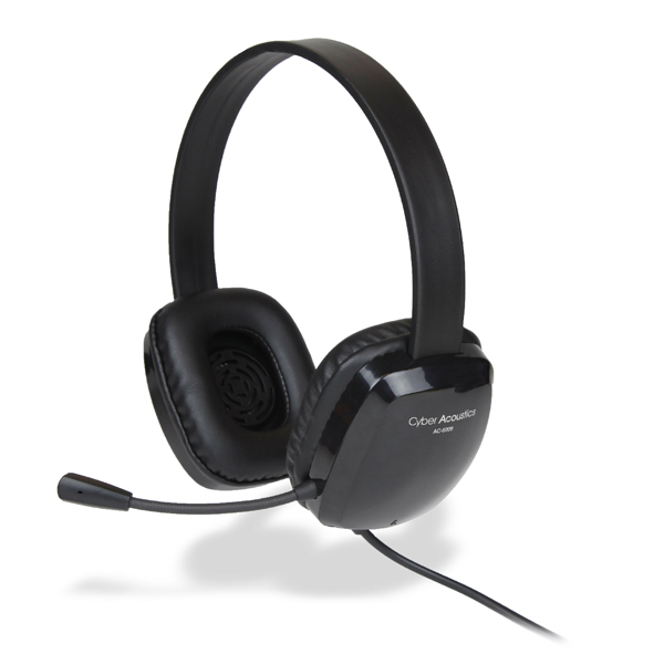 Cyber Acoustics AC-6008 Stereo Headset with Single Plug