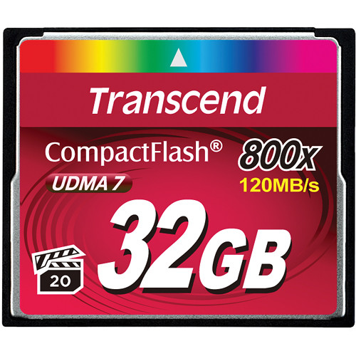 Transcend 32GB 800x Compact Flash Memory Card UDMA