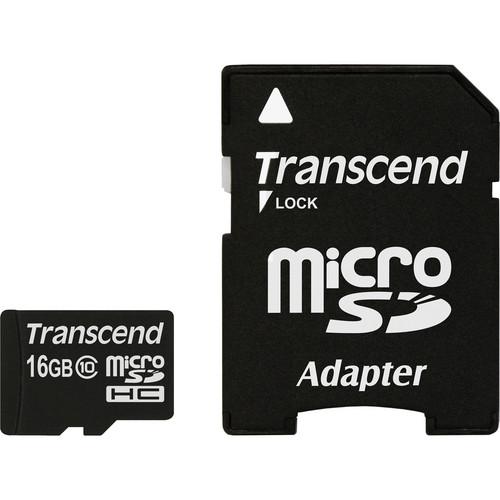 Transcend 16GB MicroSD UHS-1 300s Memory Card with Adapter