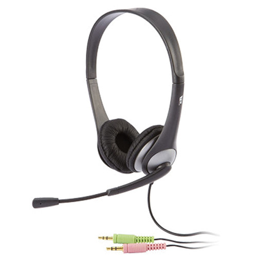 Cyber Acoustic AC-201 Stereo Headset with Mic and Dual Plugs