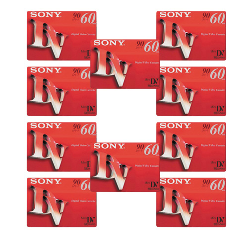 Sony DVM60 Digital Video Cassette Tape/ 10 Pack