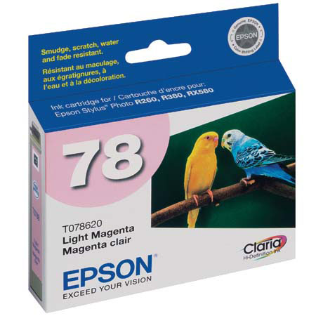 Epson 78 Light Magenta Inkjet Cartridge for Stylus R260/R380/RX580