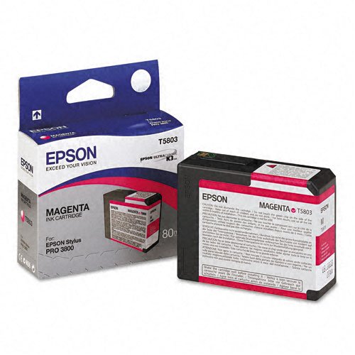 Epson Magenta Inkjet UltraChrome K3 (80ml) Cartridge for Stylus 3800