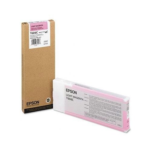 Epson T606C00 Light Magenta Inkjet UltraChrome K3 (220ml) Cartridge for Stylus 4800