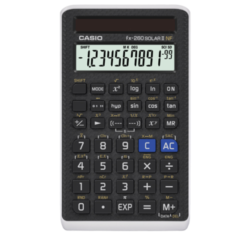 Casio FX-260 School Edition (No Fraction) Solar Scientific Calculator