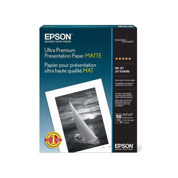 Epson Enhanced Matte Paper Letter Size 8.5x11 50 sheets