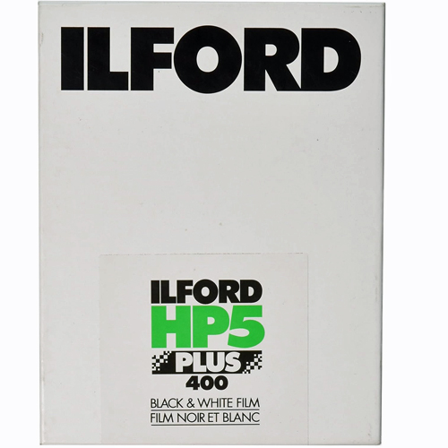 Ilford HP5 400 Plus B&W Negative Film 4 x 5, 25 Sheets