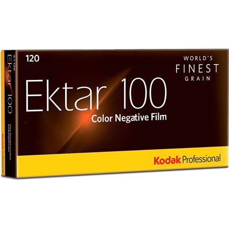 Kodak 120 Ektar 100 Color Negative Film, 5 Rolls