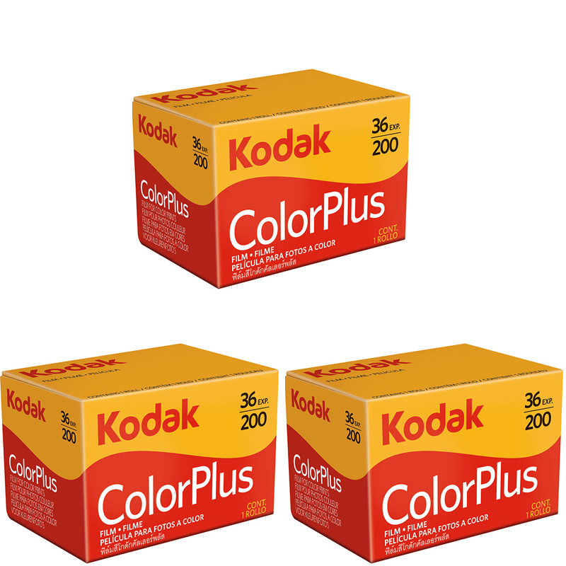Kodak ColorPlus 200 asa 36 exposure 35mm Film, 3 Rolls