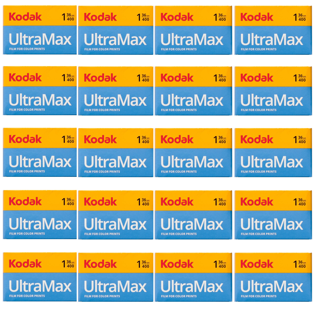 Kodak Ultramax 400 36 Exposure 35mm Color Print Film, 20 Rolls