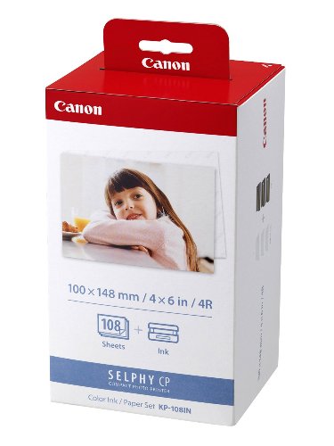 Canon KP-108IN Color Ink and Paper Set 108 Sheets 4x6 Paper Set
