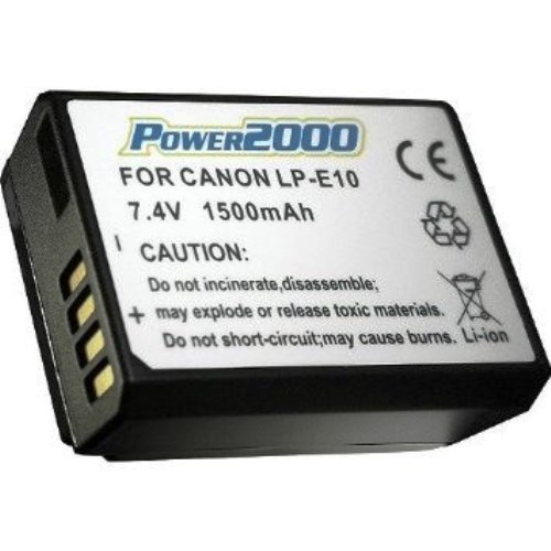 Power2000 LP-E10 Rechargeable Lithium Battery for Canon