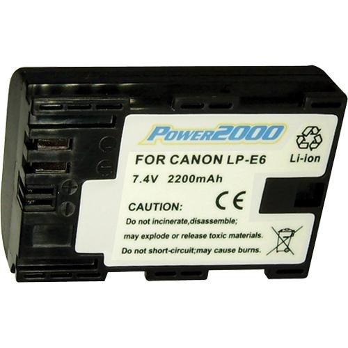 Power2000 LP-E6 Lithium Rechargeable Battery for Canon