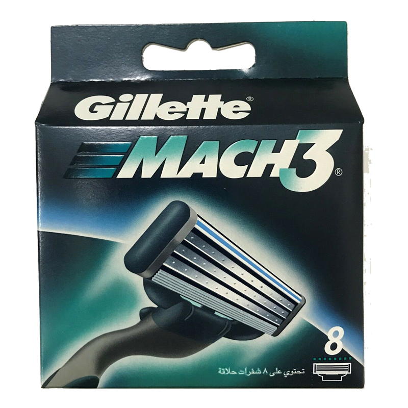 Gillette Mach3 Refill Razor Blade for Men (8 Cartridges)