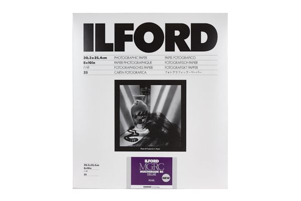 Ilford Multigrade RC Deluxe Black & White Paper 8x10 Pearl, 25 Sheets