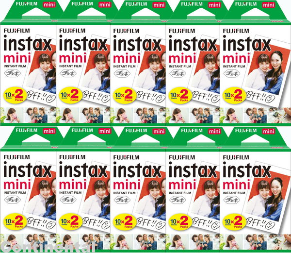 Fujifilm Instax Mini Instant Film, 200 Prints