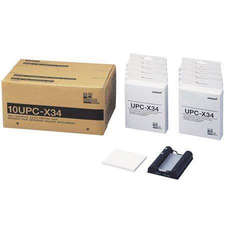 DNP Fotolusio 10UPC-X34, 3.5"x4" Color Print Pack for Sony UPX-C200 Printing System