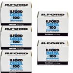 Ilford Delta Pro 100 36 Exposure Black & White Print Film, 5 Rolls