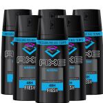 Axe Marine Mens Deodorant Body Spray,  6 Pack