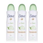 Dove Go Fresh Cucumber & Green Tea Deodorant Spray, 3 Pack
