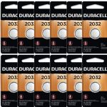 Duracell 2032 3V Lithium Coin Cell Battery, 12 Pack