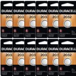 Duracell 2032 3V Lithium Coin Cell Battery, 12 Pack