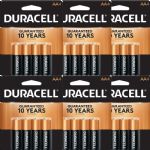 Duracell AA Coppertop Alklaline Batteries, 24 Batteries