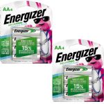 Energizer AA Power Plus Rechargeable Batteries, 8 Pack