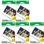 Fujifilm Instax Wide Instant Color Film, 5x Twin Packs =100 Prints