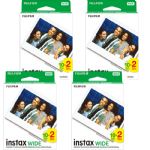 Fujifilm Instax Wide Instant Color Film, 4x Twin Packs =80 Prints