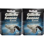 Gillette Sensor Excel Cartridges for Men, 20 Refills