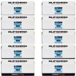 Ilford Delta 100 Professional 120 Black and White Print Film, 10 Rolls