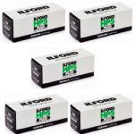 Ilford HP5 Plus 120 400 ISO Black & White Film, 5 Rolls