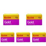 Kodak Gold 200 24 Exposure 35mm Color Print Film, 5 Rolls