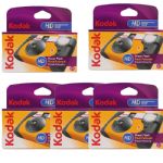 Kodak Power Flash HD 27 Exposure Single Use 35mm Camera, 5 Pack