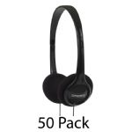 Koss KPH7 Lightweight Portable Headphones, 50 Pack