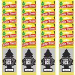 Little Trees Black Ice Car Air Fresheners, Pack of 24