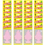 Little Trees Bubble Gum Scent Car and Home Air Fresheners, 24 Count