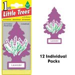 Little Trees Car and Home Air Fresheners Lavender Scent, 12 Pack