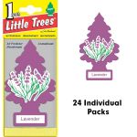 Little Trees Lavender Scent Car and Home Air Fresheners, 24 Count