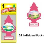 Little Trees Morning Fresh Scent Car and Home Air Fresheners, 24 Count