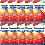 Panasonic CR1616 3V Lithium Coin Cell Batteries, 10 Pack