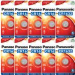 Panasonic CR1632 3V Lithium Coin Cell Battery, 10 Pieces