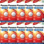 Panasonic CR2025 Lithium 3V Coin Cell Battery, 10 Pack