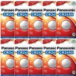 Panasonic CR2450 3V Lithium Coin Cell Battery, 10 Pack