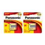 Panasonic CR-P2 Lithium Photo 6 Volt Battery, 2 Pack