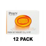 Pears Pure & Gentle Transparent Soap 4.4 oz/125 g. Bar Soap, 12 Pack