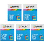 Polaroid Originals 600 Instant Color Film with Color Frames, 5 Pack