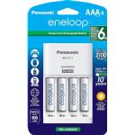 Panasonic Eneloop AAA 4 Position Charger with 4 AAA Rechargeable Batteries